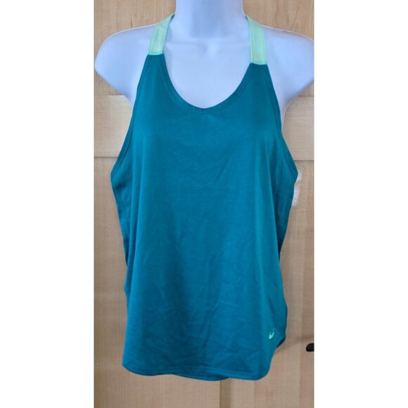 Nike Dri-Fit Womens Loose Fit Racerback Tank Top Aqua Blue S - Picture 1 of 6